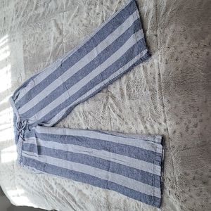 Old Navy Striped Linen Pants